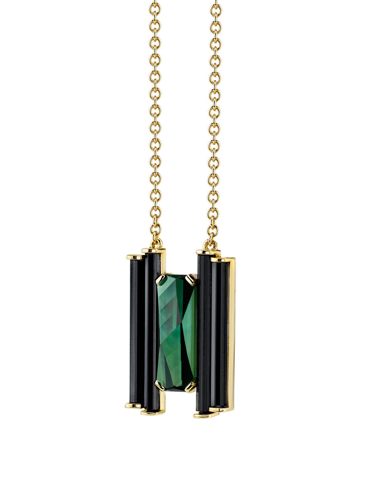 "ART DECO" TOURMALINE PENDANT