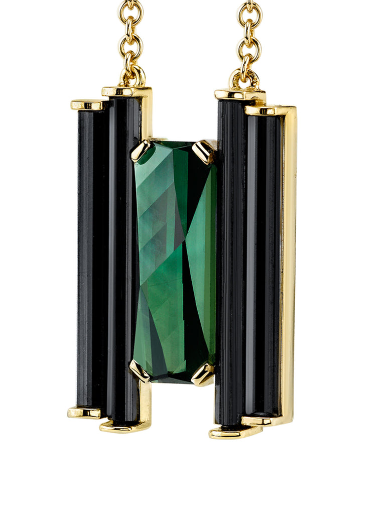 "ART DECO" TOURMALINE PENDANT