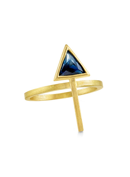 OMBRE SAPPHIRE ARROW RING